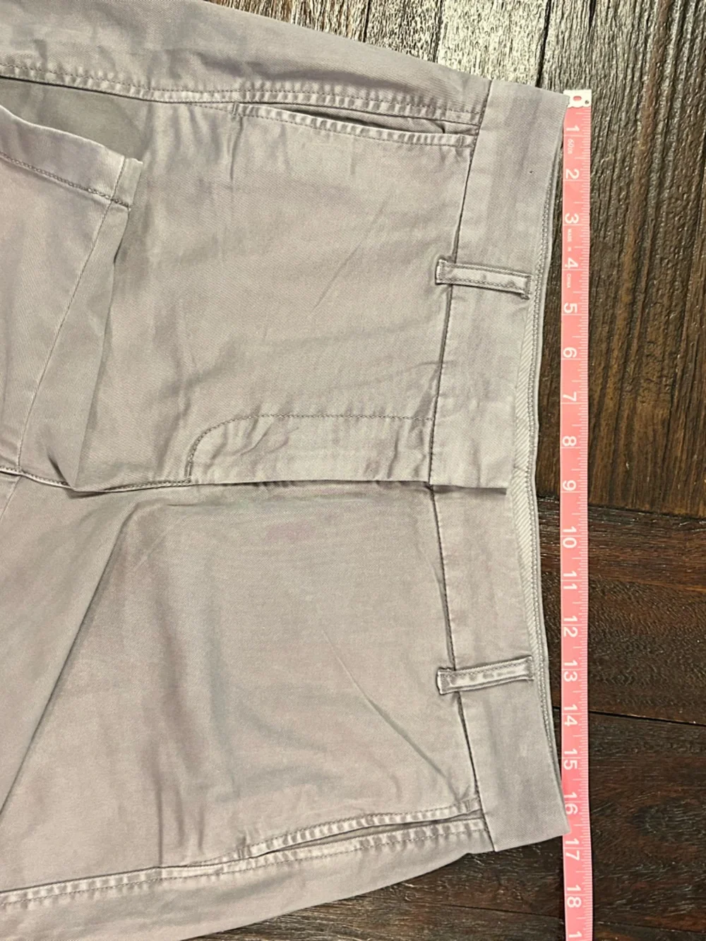 J. Crew Women's Light Gray Distressed Wash Chino Shorts- 7in